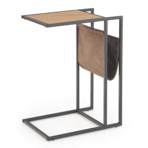 Přístavný stolek CUMPOCT dub zlatý/černá obraz