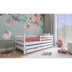 LANO Dětská postel s přistýlkou TAMARA 80x160, bílá 88x168 bílá obraz