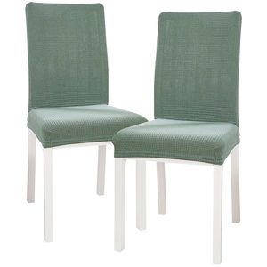 4Home Napínací potah na židli Magic clean zelená, 45 - 50 cm, sada 2 ks obraz