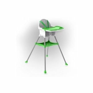 DOLONI Dětská jídelní židlička bílo-zelená obraz