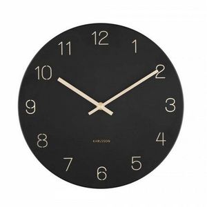 Karlsson 5788BK designové nástěnné hodiny, pr. 30 cm obraz