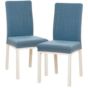 4Home Napínací potah na židli Magic clean modrá, 45 - 50 cm, sada 2 ks obraz