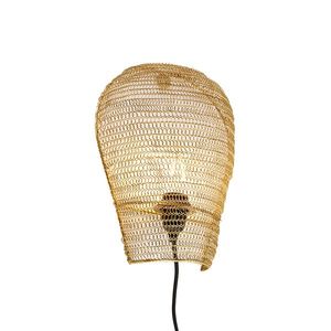 Orientální nástěnná lampa zlatá 35 cm - Nidum obraz
