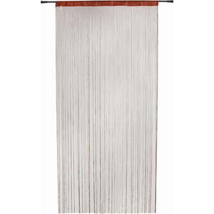 Hnědý závěs do dveří 100x200 cm String – Mendola Fabrics obraz