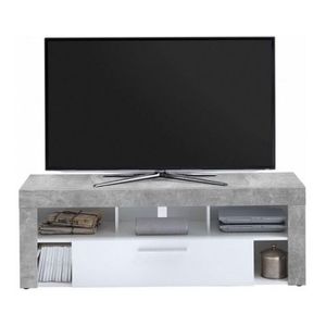 TV stolek Vibio, beton/bílá obraz
