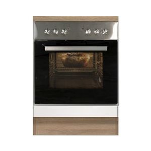 Kuchyňská skříňka pro vestavnou troubu Valero HU60, dub sonoma/bílý lesk, šířka 60 cm obraz