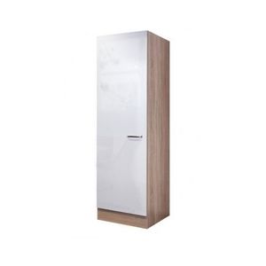 Vysoká kuchyňská skříň Valero GE50, dub sonoma/bílý lesk, šířka 50 cm obraz