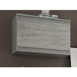 Nástěnná skříňka Carlos, šedý beton, 60 cm obraz