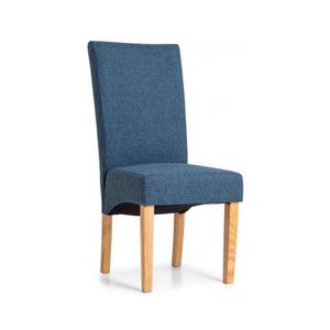Jídelní židle Valentino, modrá tkanina obraz