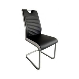 Jídelní židle Rindul, černá/bílá ekokůže obraz