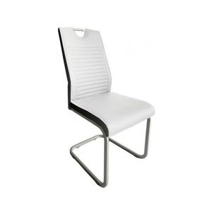 Jídelní židle Rindul, bílá/černá ekokůže obraz