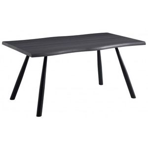Jídelní stůl Alfred 160x90 cm, tmavě šedý dub obraz