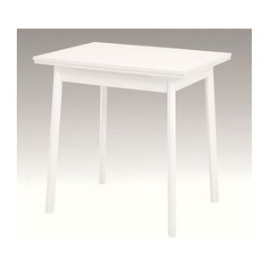 Jídelní stůl Trier II 75x55 cm, bílý, rozkládací obraz