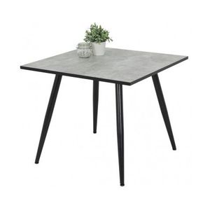 Čtvercový jídelní stůl Alena 90x90 cm, šedý beton obraz