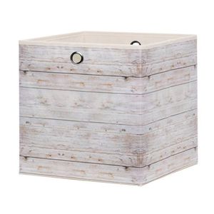 Úložný box Wood 1, motiv světlých prken obraz