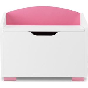 Konsimo Dětský kontejner na hračky PABIS růžový/bílý obraz