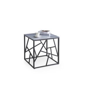 HALMAR Odkládací stolek UNIVERSE 2 55 cm šedý/černý obraz