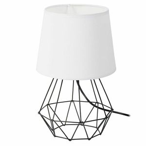 DekorStyle Stolní lampa DIAMENT 2v1- černá/bílá obraz