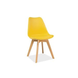 Jídelní židle KRIS buk Žlutá, Jídelní židle KRIS buk Žlutá obraz