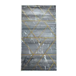Koberec Frisee Diamond 1, 6/2, 3 A0052 tmavě šedá/zlatá obraz