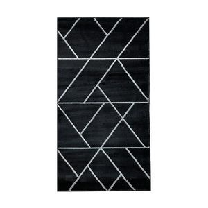 Koberec Frisee Diamond 1, 6/2, 3 B0052 černá/stříbrná obraz