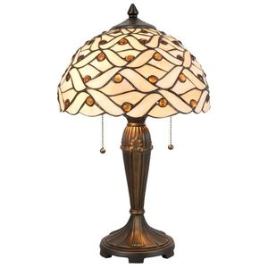 Stolní lampa Tiffany Joana - 30*51 cm 2x E27/40W 5LL-5181 obraz
