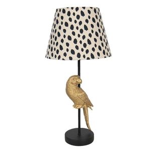 Stolní lampa s dekorací zlatého papouška – Ø 25*51 cm / E27 6LMC0032 obraz