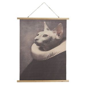 Nástěnný plakát kočky v barokním stylu - 80*2*100 cm 5WK0036 obraz