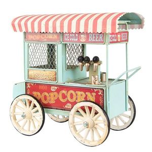 Dekorativní retro model pokladnička vozík Popcorn - 24*15*24 cm 6Y4951 obraz