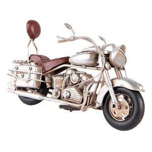 Dekorativní retro model stříbrná motorka - 19*9*11 cm 6Y4954 obraz