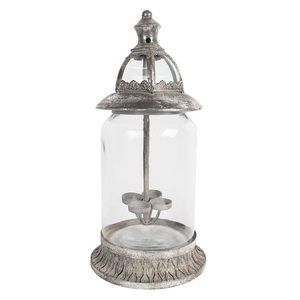Stříbrný antik svícen / lucerna na 4 čajové svíčky Jean - Ø 21*44 cm 6Y5245 obraz