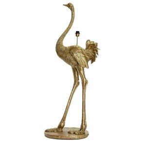 Bronzová antik stojací lampa pštros Ostrich bronze - 62*50*146 cm / E27 1735318 obraz