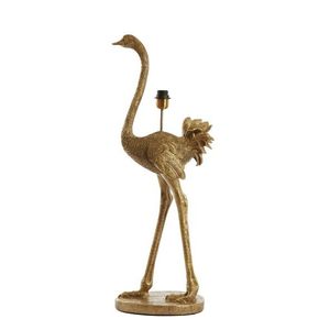Bronzová antik stolní lampa pštros Ostrich bronze - 38*27*95 cm / E27 1737018 obraz