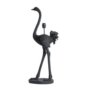 Černá stolní lampa pštros Ostrich black - 38*27*95 cm / E27 1737012 obraz