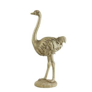 Zlatá antik dekorace pštros Ostrich gold - 31*18*66 cm 7459485 obraz