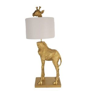 Zlatá stolní lampa se žirafou Giraffe - 39x30x85 cm 5LMC0025 obraz