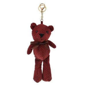 Přívěsek na klíče/ kabelku červený medvídek Bear - 10*20/ 27cm JZKC0075 obraz
