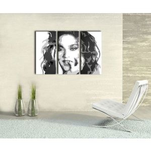 Ručně malovaný POP Art Madonna 3 dílný 120x80cm obraz