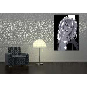 Ručně malovaný POP Art Christina Aguilera 1 dílný 70x100cm obraz