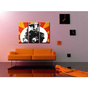 Ručně malovaný POP Art Clint Eastwood 3 dílný 120x80cm obraz