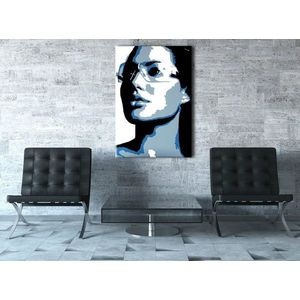 Ručně malovaný POP Art Angelina Jolie 1 dílný 70x100cm obraz