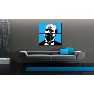 Ručně malovaný POP Art Marlon Brando 4 dílný 100x100cm obraz
