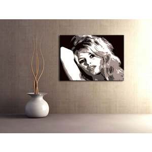 Ručně malovaný POP Art Brigitte Bardot 1 dílný 100x70cm obraz