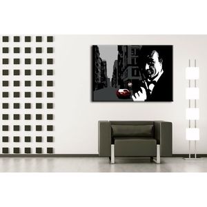 Ručně malovaný POP Art James Bond 1 dílný 100x70cm obraz