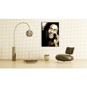 Ručně malovaný POP Art Bob Marley 1 dílný 70x100cm obraz