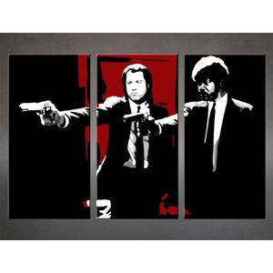 Ručně malovaný POP Art Pulp Fiction 3 dílný 120x80cm obraz