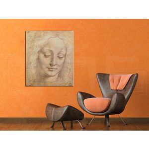 Obraz na plátně HLAVA ŽENY 3 – Leonardo Da Vinci obraz