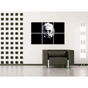 Ručně malovaný POP Art Einstein 6 dílný 150x100cm obraz