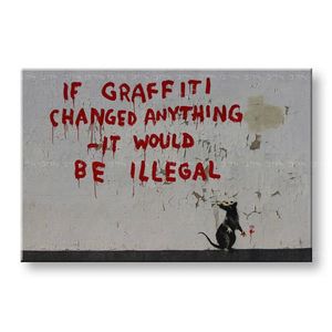 Obraz na plátně 1 dílný Street ART - Banksy obraz