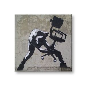 Obraz na plátně ČTVEREC Street ART - Banksy obraz